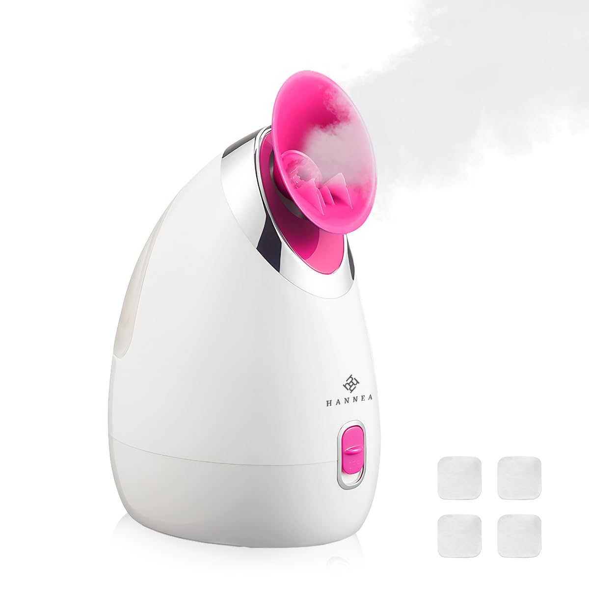 HANNEA Steamer for Cold & Cough, Vapourizer & Steamer for Face steam, Facial Steamer With Nano Ionic HotSteaming Technology, Fast Mist in 30sec, Aromatherapy Spa Humidifier for Deep Skin Hydration HANNEA Steamer for Cold & Cough, Vapourizer & Steamer for Face steam, Facial Steamer With Nano Ionic HotSteaming Technology, Fast Mist in 30sec, Aromatherapy Spa Humidifier for Deep Skin Hydration